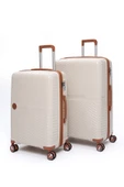 Elatae Exclusive Pro Polipropilen Kırılmaz 2'li Valiz Seti Büyük Boy - Orta Boy Bej - Camel 5239 thumbnail 1