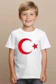 Dode Flora Çocuk Ay Yıldız Hilal Baskılı Tişört - 3