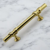 Mobilya Çekmece Mutfak Dolabı Dolap Kulpları Kulbu Kulpu Altın Gold Metal Kulp 96 mm-9.6 cm - 4