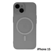 İphone 15 Tuna Buzlu Sert İnce Magsafe Telefon Kılıfı thumbnail 1