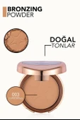 Flormar Bronzing Powder 03 - BR03 COPPER BRONZE Yumuşak Dokulu & Doğal Işıltılı Kompakt Bronzlaştırıcı Pudra - 3