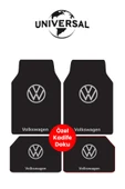 Universal Yıkanabilir Üst Sınıf Kumaş Ve Taban Kalın Pvc Volkswagen Oto Paspas Seti 3,4kg Kalınlık 0,5cm thumbnail 1