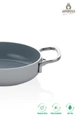 Sera Nova Yanmaz Yapışmaz Seramik Sahan 20 cm – Gri - 4