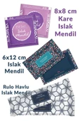 Balkan Tek Kullanımlık Islak Mendil 6x12cm 25Adet v 8x8cm 25Adet v Rulo Havlu Mendil 25Adet (Toplam 75Adet) - 1