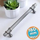 Mobilya Dolap Kapak Mutfak Çekmece Dolabı Kulpları Kulbu Kulpu Füme Metal Kulp 160 mm-16 cm thumbnail 1