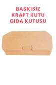 Balkan Baskısız Burger Kutusu 13*21*9 Cm (100 ADET) Kargo Taşıma Paket Kutusu - 1