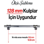 Mobilya Dolap Kapak Mutfak Çekmece Dolabı Kulpları Kulbu Kulpu Füme Metal Kulp 160 mm-16 cm thumbnail 3