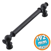 Mobilya Çekmece Metal Kulp Mutfak Dolap Dolabı Kapak Kulpları Kulbu Kulpu 192 mm 192 Cm Siyah thumbnail 1