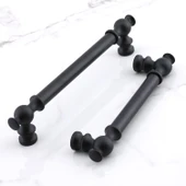Mobilya Çekmece Metal Kulp Mutfak Dolap Dolabı Kapak Kulpları Kulbu Kulpu 192 mm 192 Cm Siyah thumbnail 5