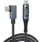 Daytona ZR849 240W T-LED USB 4.0 8K Thunderbolt Hızlı Şarj ve Görüntü Aktarım Kablosu 1 Metre - 2