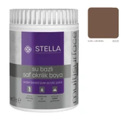 Stella Su Bazlı Saf Akrilik Boya Sütlü Çikolata Ral-8025 - 1