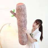 Çatallı Kütük Peluş Yastık - Yeşil 45cm - 10