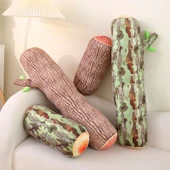 Çatallı Kütük Peluş Yastık - Yeşil 45cm - 3