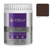 Stella Su Bazlı Saf Akrilik Boya Çikolata Ral-8017 - 1