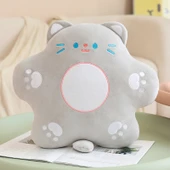 Çiçek Kedi Peluş Oyuncak - Mor - 40cm - 7