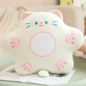 Çiçek Kedi Peluş Oyuncak - Mor - 40cm - 6