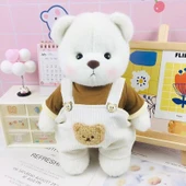 Lina Ayı Peluş Bebek Giysi Seti - Çilek Ayı Giysili + Ayakkabılı - 3
