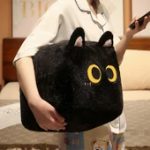 Tofu Kedi Peluş Yastık - Bej Kahverengi Kedi - 30cm - 7