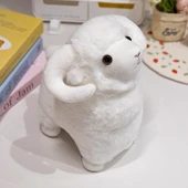 Sevimli Koyun Peluş Oyuncak - Beyaz - 45cm - 1