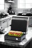 Primo Tost Makinesi | 2000W Güç | Yapışmaz Plaka | Yağ Hazneli Termostatlı Tost Makinası - 1