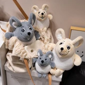 Sevimli Çizgi Film Fare Peluş Oyuncak - Gri, 27cm - 6