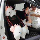 Renkli Unicorn Boyun Yastığı 44cm - Araba Peluş Aksesuar - 7