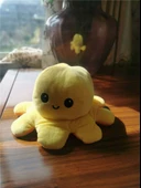 Çift Taraflı Ahtapot Peluş Oyuncak Bebek Uyku Yastığı - Mavi + Yeşil - 40cm thumbnail 7