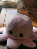 Çift Taraflı Ahtapot Peluş Oyuncak Bebek Uyku Yastığı - Mavi + Yeşil - 40cm thumbnail 4