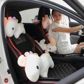 Renkli Unicorn Boyun Yastığı 44cm - Araba Peluş Aksesuar - 6