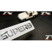 Skoda Superb Bagaj Krom ABS 3M 3D Yazı Logo Amblem - 1