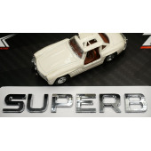Skoda Superb Bagaj Krom ABS 3M 3D Yazı Logo Amblem - 4