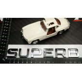 Skoda Superb Bagaj Krom ABS 3M 3D Yazı Logo Amblem - 6