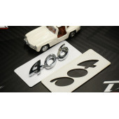 Peugeot 406 Bagaj 3M 3D Krom ABS Logo Amblem - 7