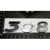 Peugeot 308 Bagaj 3M 3D Krom ABS Logo Amblem thumbnail 6