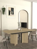 Dekorister Lava Yemek Masası Rota - Antrasit 180cm - 2