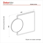 Dekorister Pedro Ayna Antrasit -Rota - 4