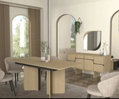 Dekorister Lava Yemek Masası Rota - Antrasit 180cm - 4