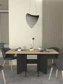 Dekorister Pedro Yemek Masası Antrasit - Rota 150cm - 1
