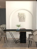 Dekorister Drada Yemek Masası Senkronsiyah 180cm - 1