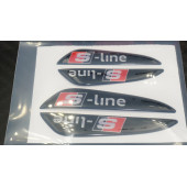Audi S Line Logo Kapı Kenarı Koruma Damla Desen 3M Band thumbnail 3