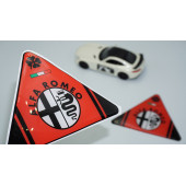 DK Tuning Alfa Romeo Yonca Logo Yan Çamurluk 3D Kırmızı Damla Logo Amblem Seti - 1