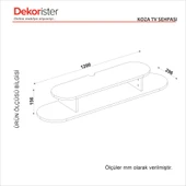 Dekorister Koza Tv Sehpası Beyaz 120 cm - 8