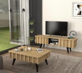 Dekorister Gemma TV Sehpası Sepet - Siyah - 4