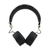 GUESS KULAK ÜSTÜ BLUETOOTH KULAK ÜSTÜ PU DESENLİ METAL ÜÇGEN LOGOLU SİYAH - 3