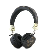 GUESS KULAK ÜSTÜ BLUETOOTH KULAK ÜSTÜ PU DESENLİ METAL ÜÇGEN LOGOLU SİYAH - 1
