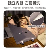 Sevimli Hayvan Hafızalı Köpük Boyun Bel Bacak Çok Fonksiyonlu Yastık - Kahverengi Shiba Inu 58cm thumbnail 7