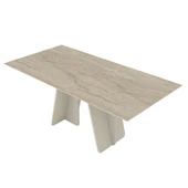 Dekorister Sevilla Yemek Masası Kumtaşı - Traverten 180cm - 7