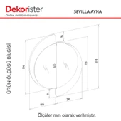 Dekorister Sevilla Ayna Kumtaşı - Traverten - 7
