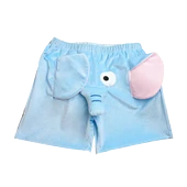 Fil Peluş Oyuncak Pantolon - Mavi - Large (75-100 kg) - 11
