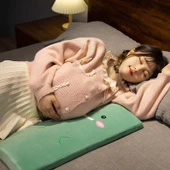 Sevimli Hayvan Hafızalı Köpük Boyun Bel Bacak Çok Fonksiyonlu Yastık - Kahverengi Shiba Inu 58cm thumbnail 12